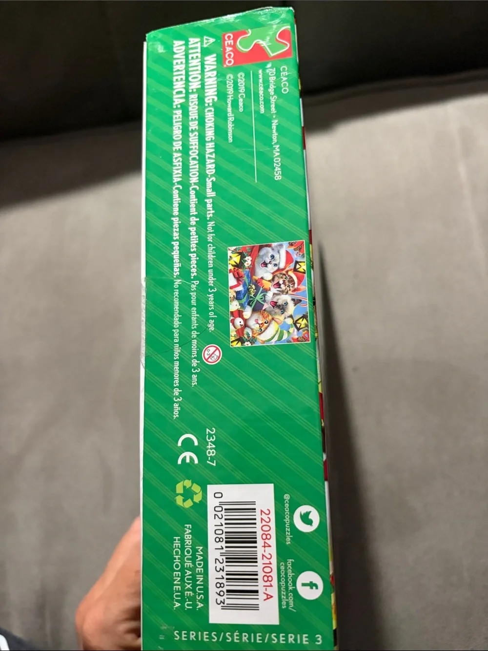 Selfies Cat Puzzle - Festive Multi-Color (550 Pieces) Christmas Party